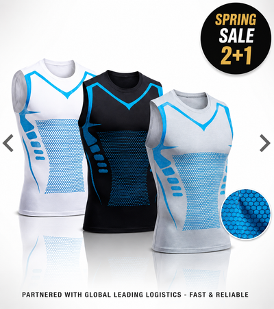 Fuzora™ Honeycomb Compression Tank (3-Pack Bundle)